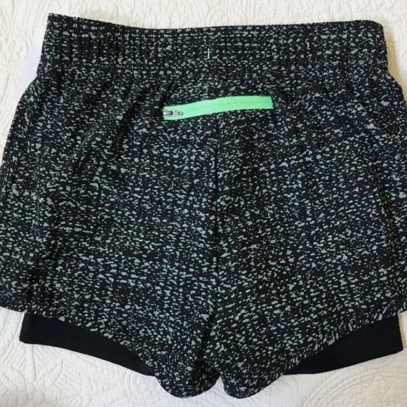Jockey Sport Women's Lime-Black Performance Athletic Running Shorts Med… - Picture 9 of 11